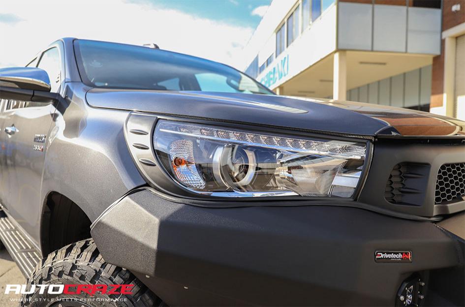 TOYOTA HILUX N80 4WD HE901 SATIN BLACK DARK TINT